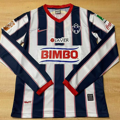 Jersey 2009/2010 Monterrey Local Manga larga Versión Fan Retro