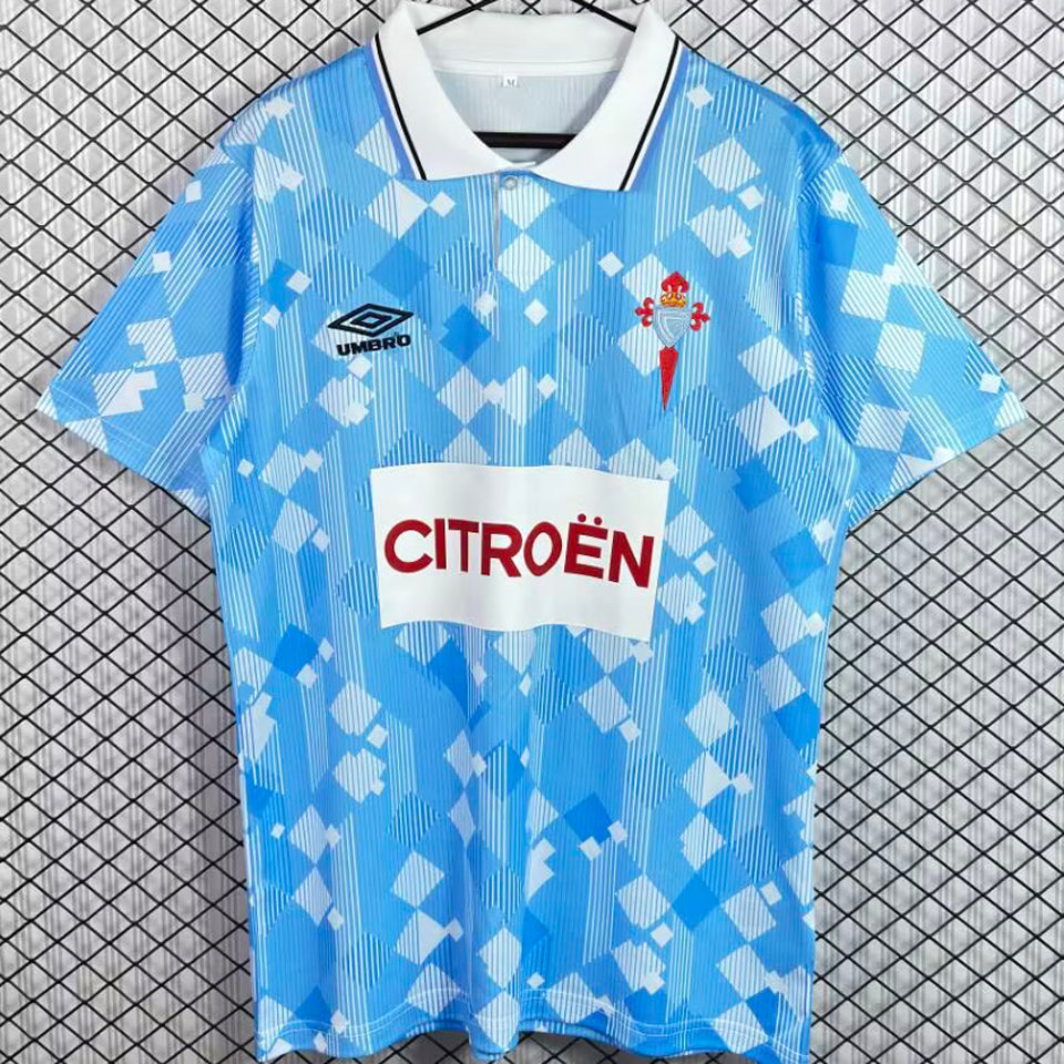 jersey 1992/1993 celta local manga corta versión fan retro