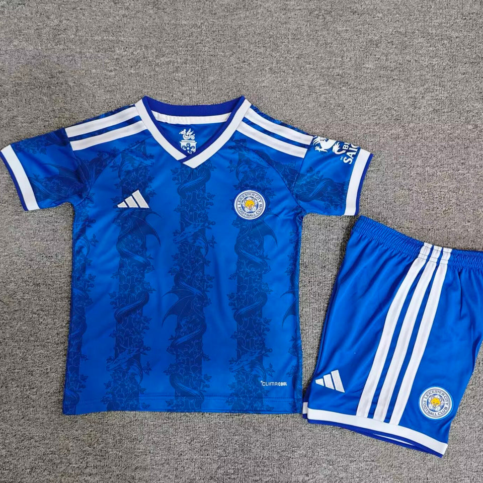 jersey 2026/27 leicester city local manga corta niño