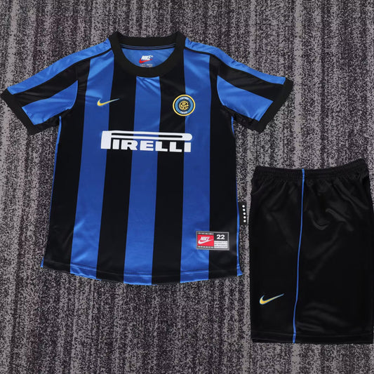 Jersey 1999/2000 Inter Milan Local Manga corta Niño Retro