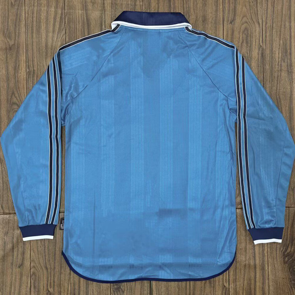 jersey 1999/2001 real madrid tercero manga larga versión fan retro