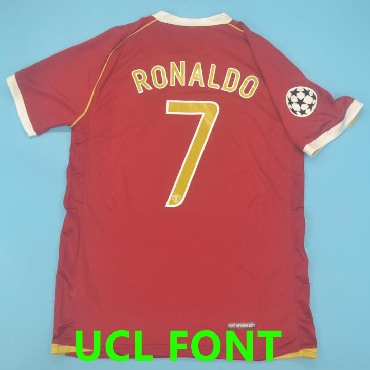 jersey 2006 manchester united local manga corta versión fan retro