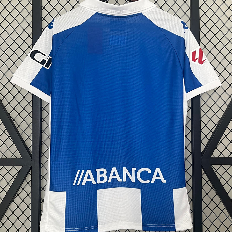 Jersey 2024/25 Deportivo La Coruna Local Manga corta Versión Fan