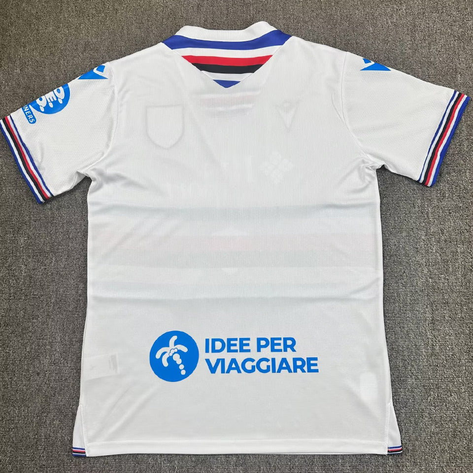 jersey 2025/26 sampdoria visitante manga corta versión fan