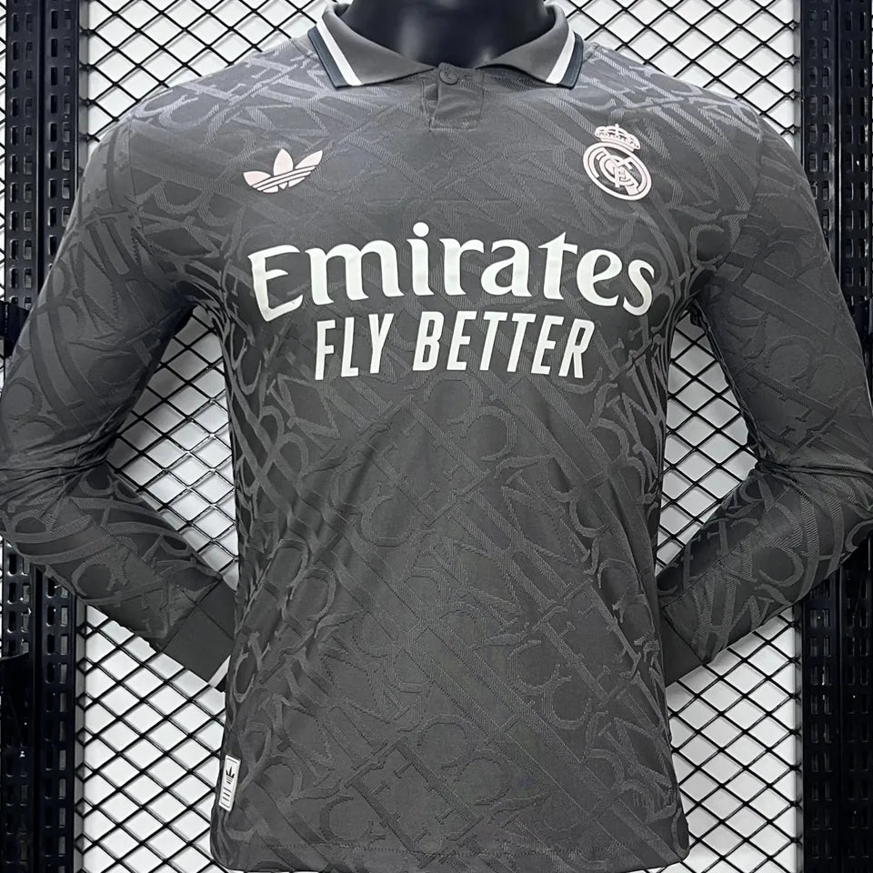 Jersey 2024/25 Real Madrid Tercero Manga larga Versión Jugador