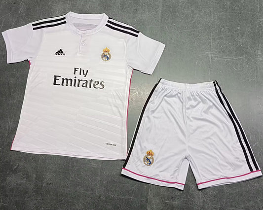 Jersey 2014/15 Real Madrid Local Manga corta Niño Retro