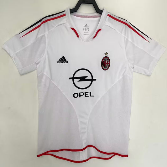 Jersey 2004/2005 AC Milan Visitante Manga corta Versión Fan Retro