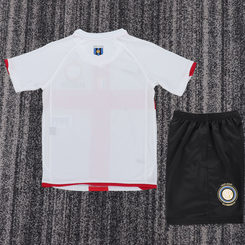 jersey 2007/2008 inter milan visitante manga corta niño retro