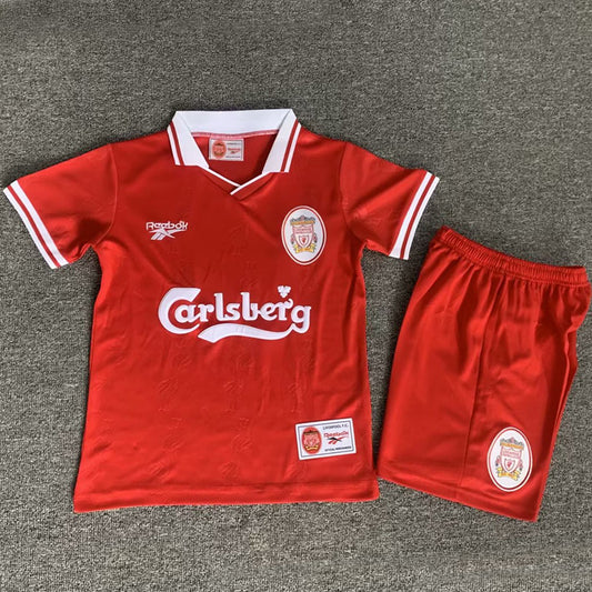 Jersey 1996/97 Liverpool Local Manga corta Niño Retro