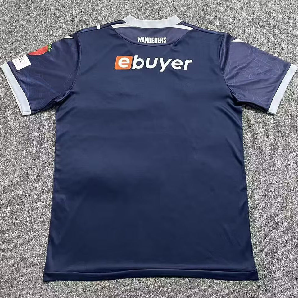 jersey 2025/26 bolton wanderers visitante manga corta versión fan
