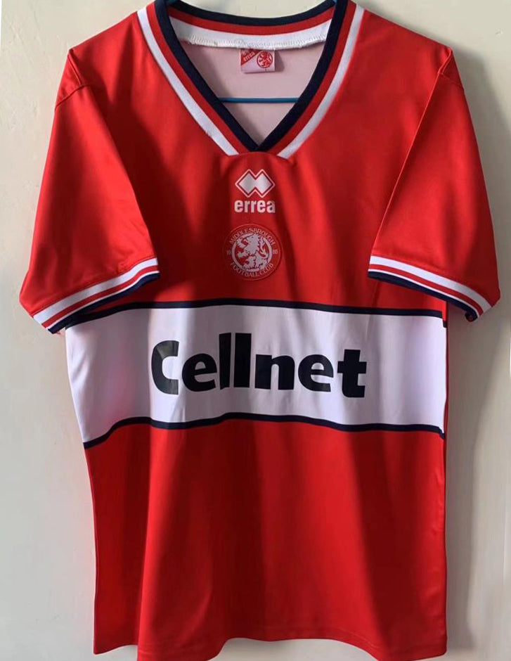 jersey 1998 middlesbrough local manga corta versión fan retro