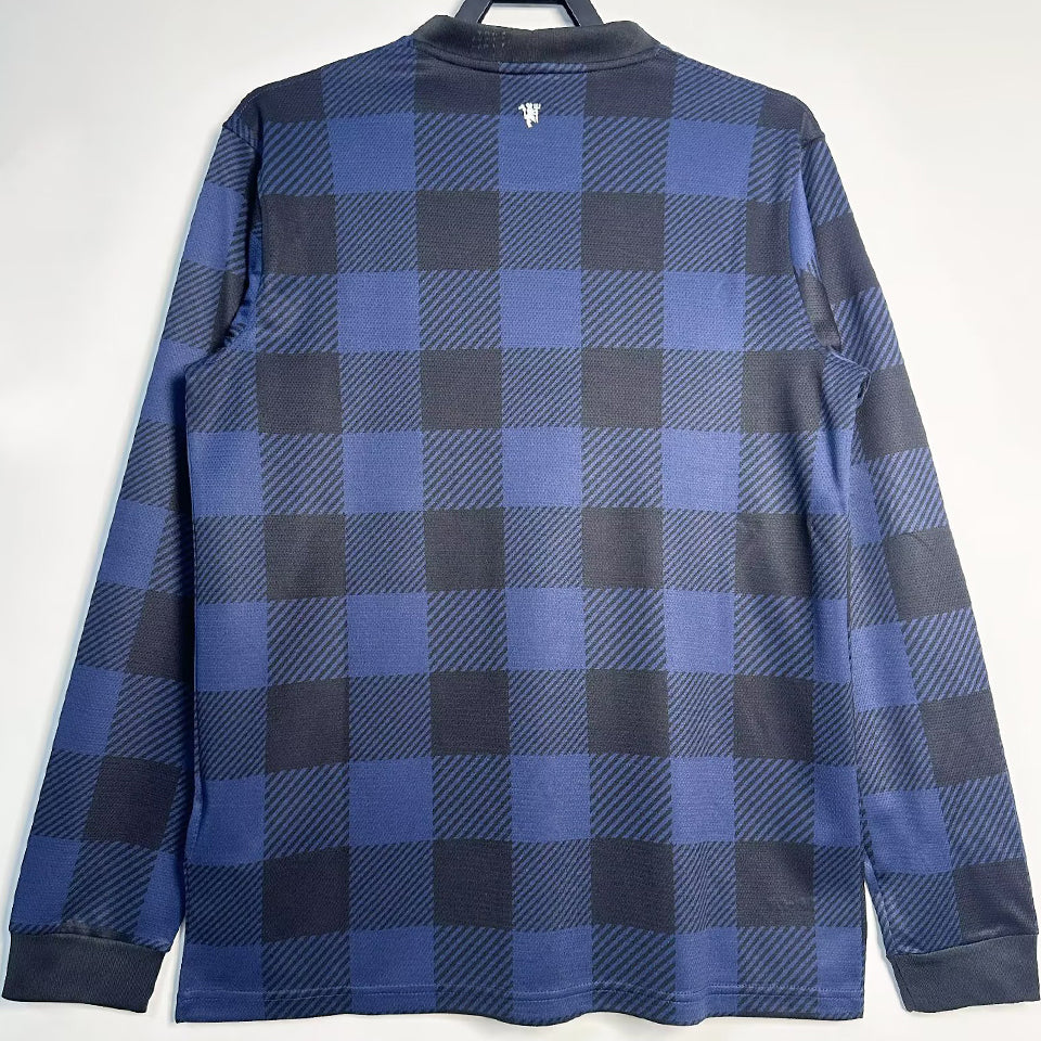 jersey 2013/14 manchester united visitante manga larga versión fan retro