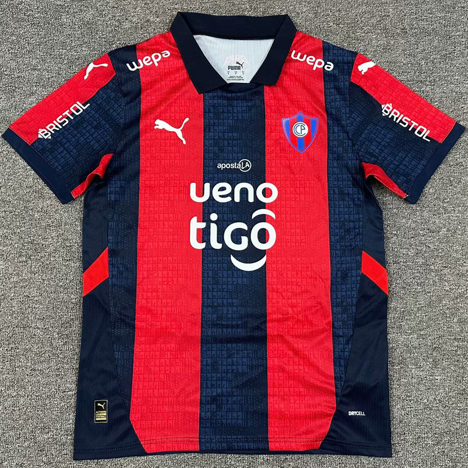 Jersey 2025/26 Cerro Porteño Local Manga corta Versión Fan