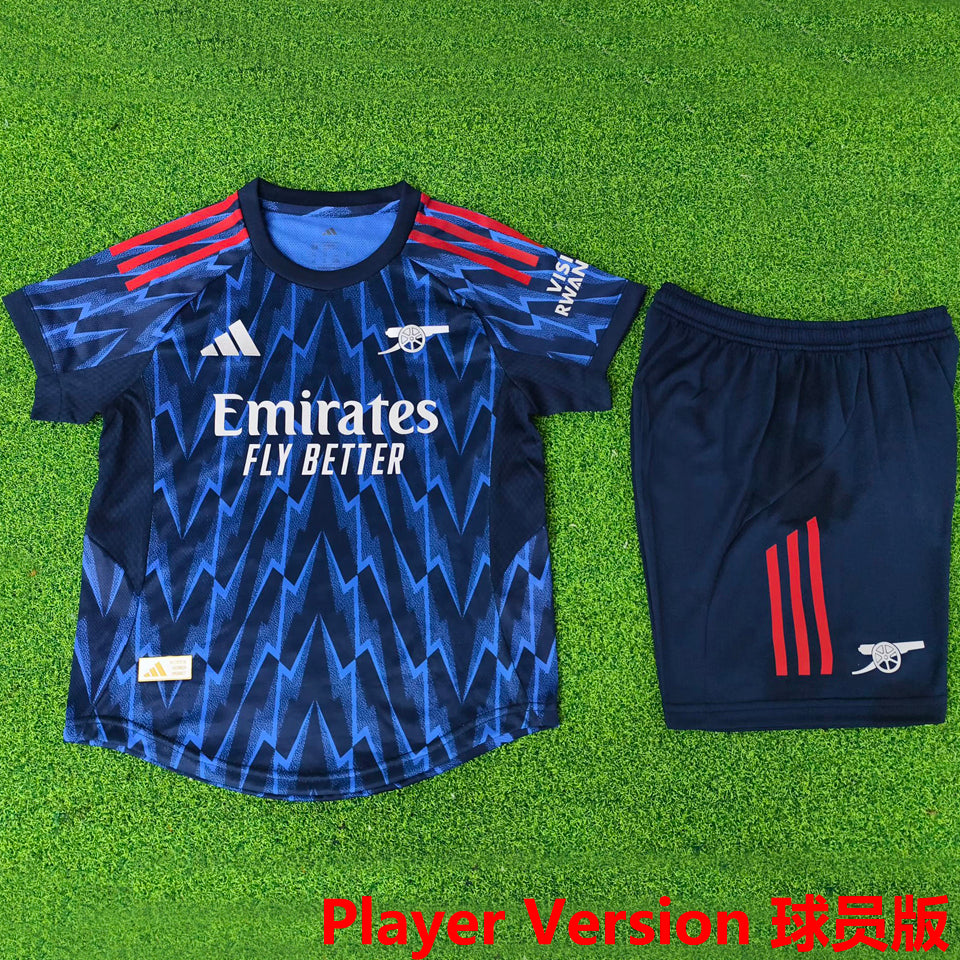 jersey 2025/26 arsenal visitante manga corta versión jugador
