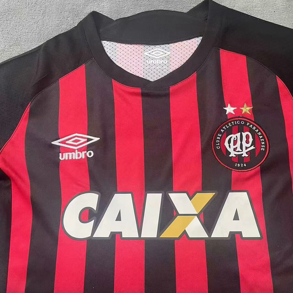 jersey 2018 athletico paranaense local manga corta versión fan retro