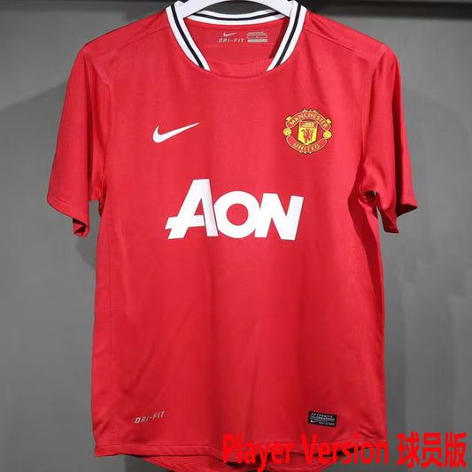 Jersey 2011/2012 Manchester United Local Manga corta Versión Jugador Retro