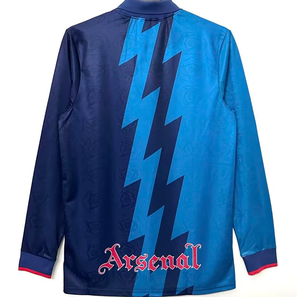 jersey 1995 arsenal visitante manga larga versión fan retro