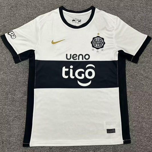 Jersey 2025/26 Club Olimpia Local Manga corta Versión Fan