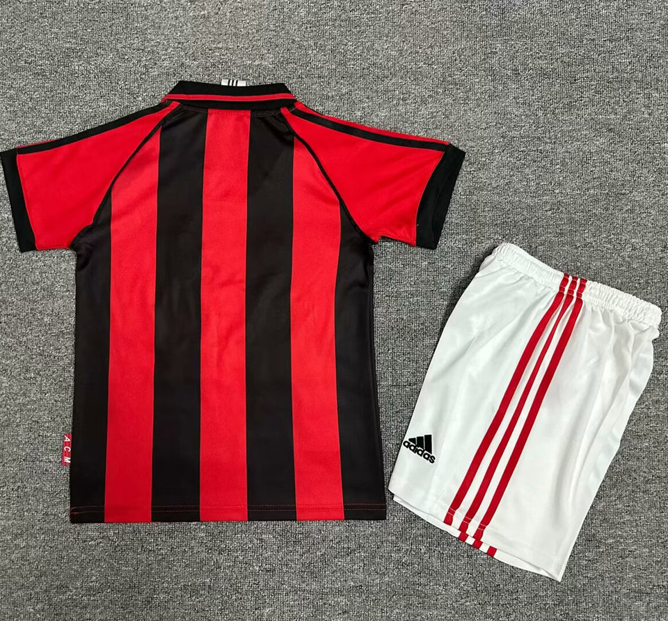 Jersey 1998/99 AC Milan Local Manga corta Niño Retro