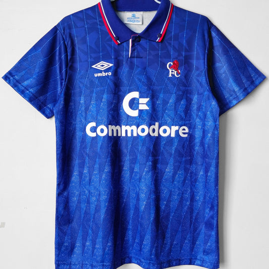 Jersey 1989/91 Chelsea Local Manga corta Versión Fan Retro