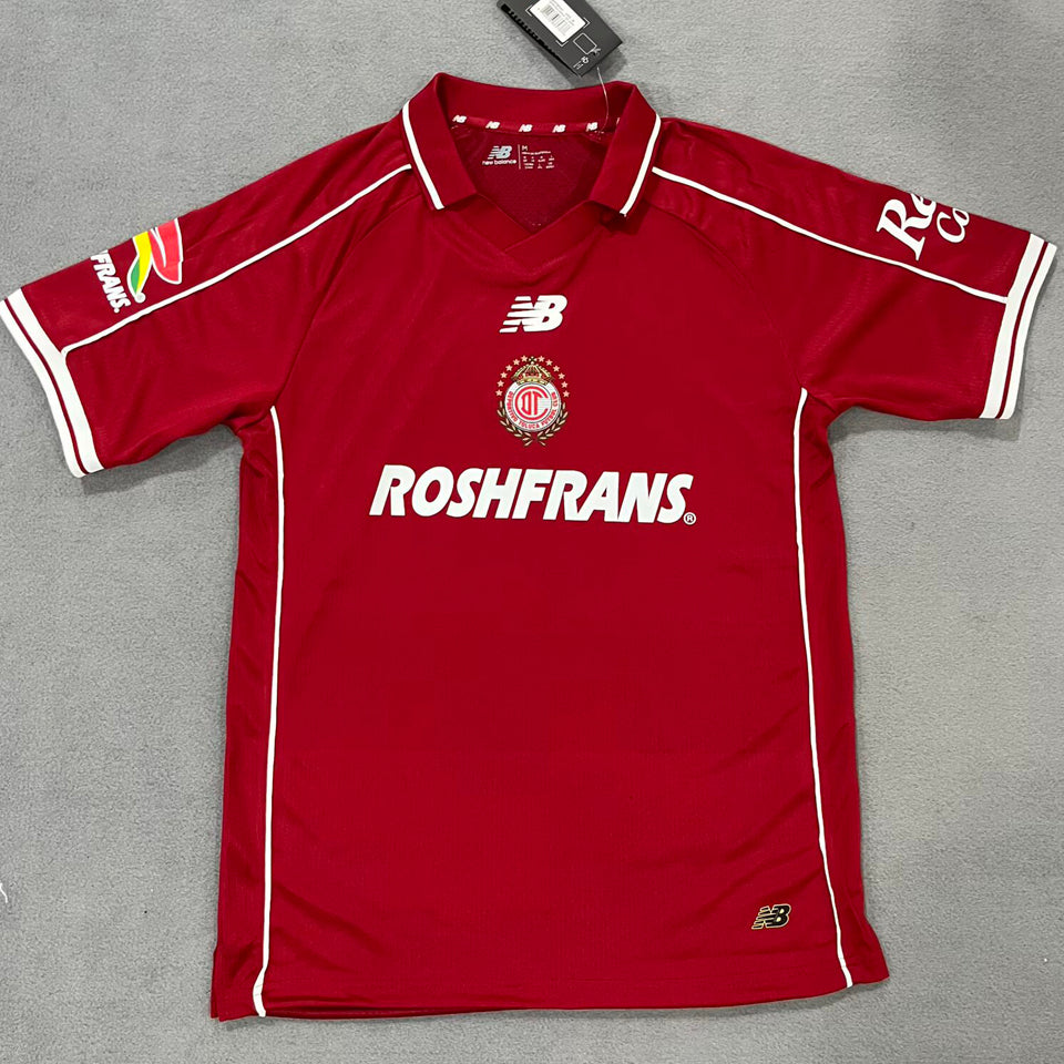 jersey 2026/27 deportivo toluca local manga corta versión fan