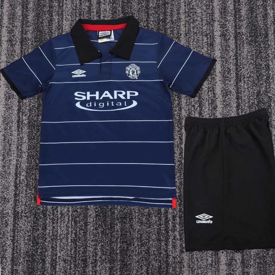 jersey 1999/2000 manchester united visitante manga corta niño retro