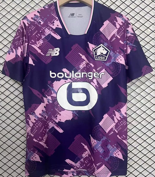 Jersey 2025/26 Lille Visitante Manga corta Versión Fan