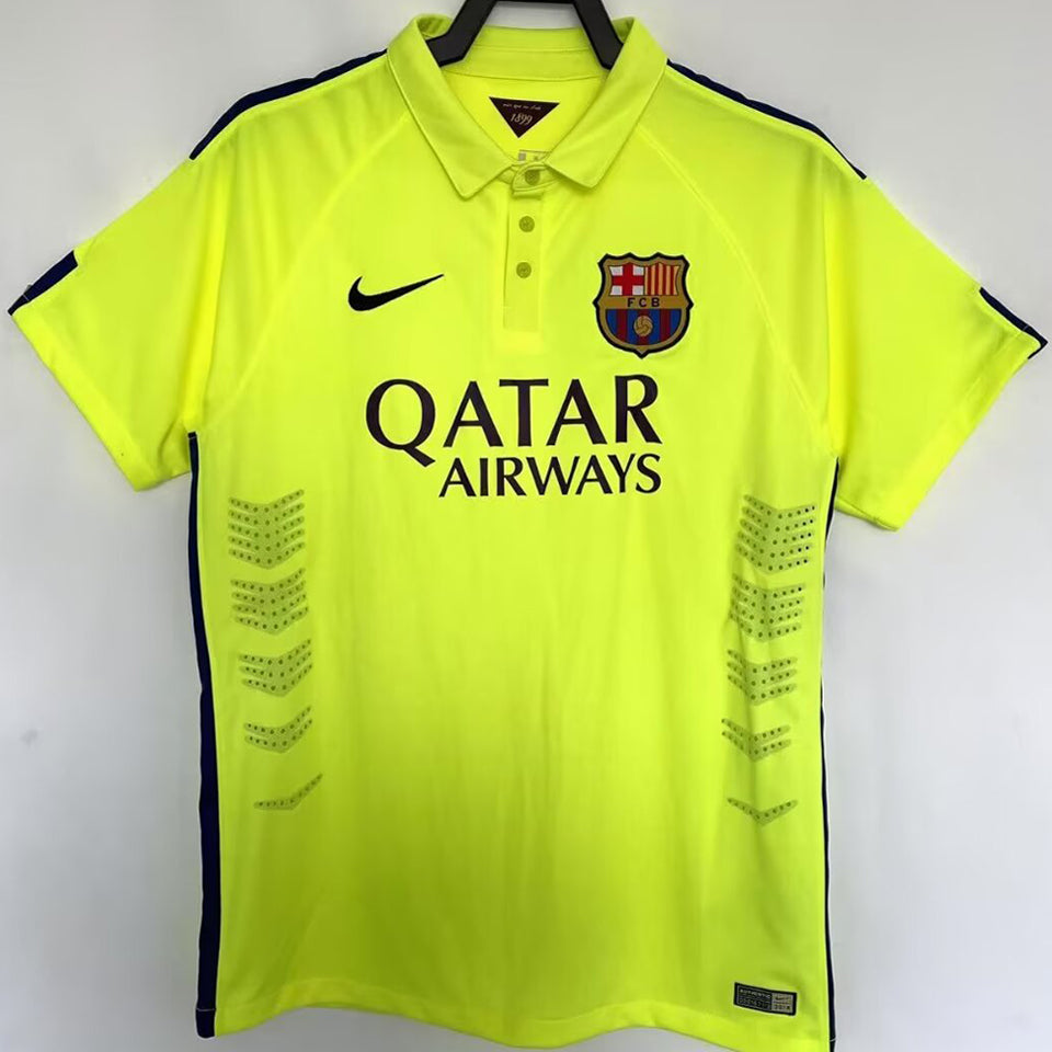 jersey 2014/15 barcelona tercero manga corta versión fan retro
