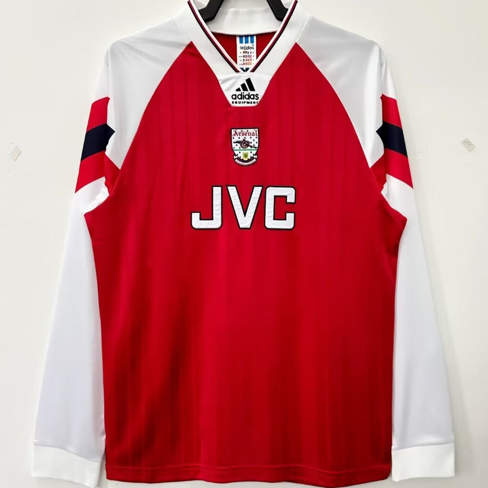 jersey 1992/94 arsenal local manga larga versión fan retro