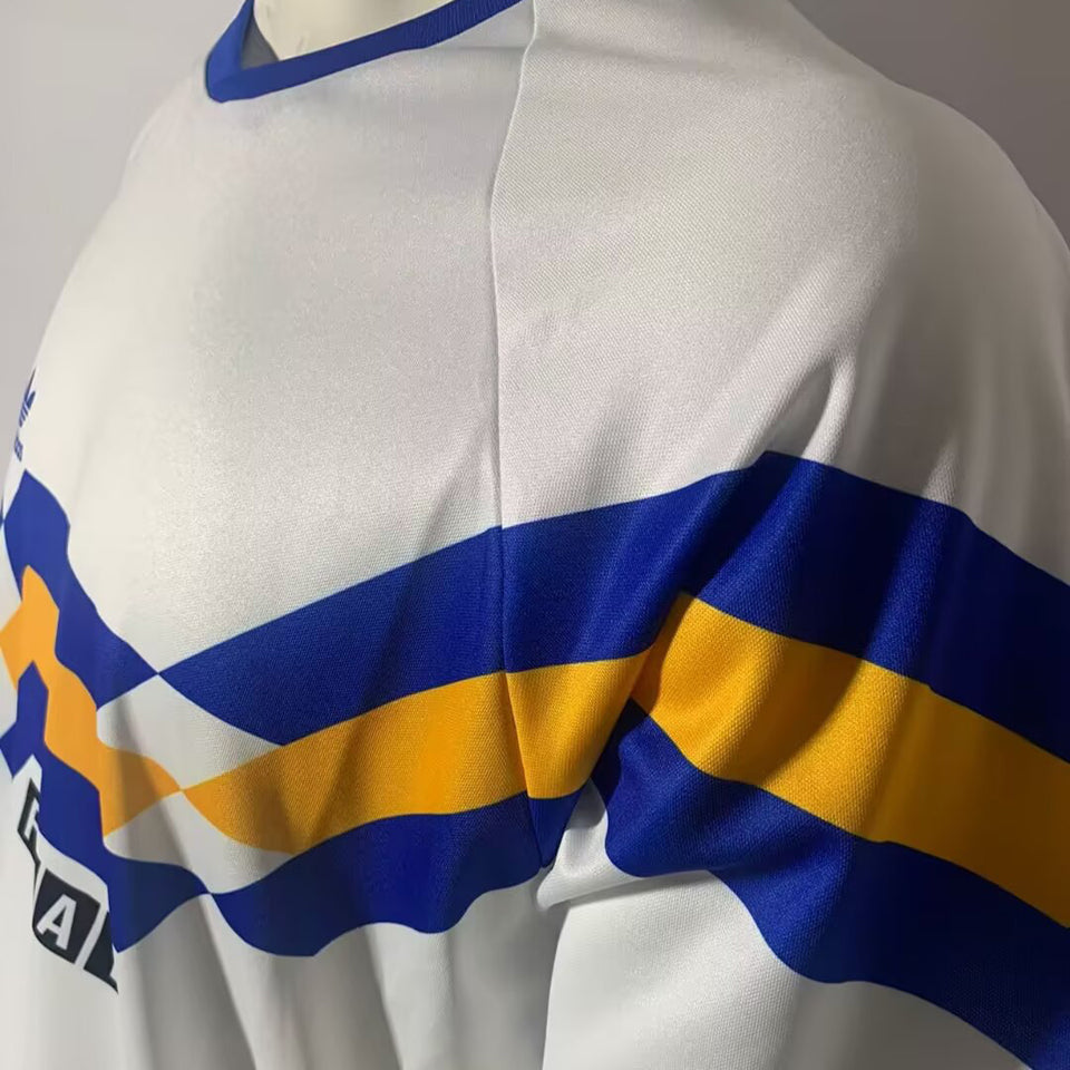 jersey 1990/1991 boca visitante manga corta versión fan retro