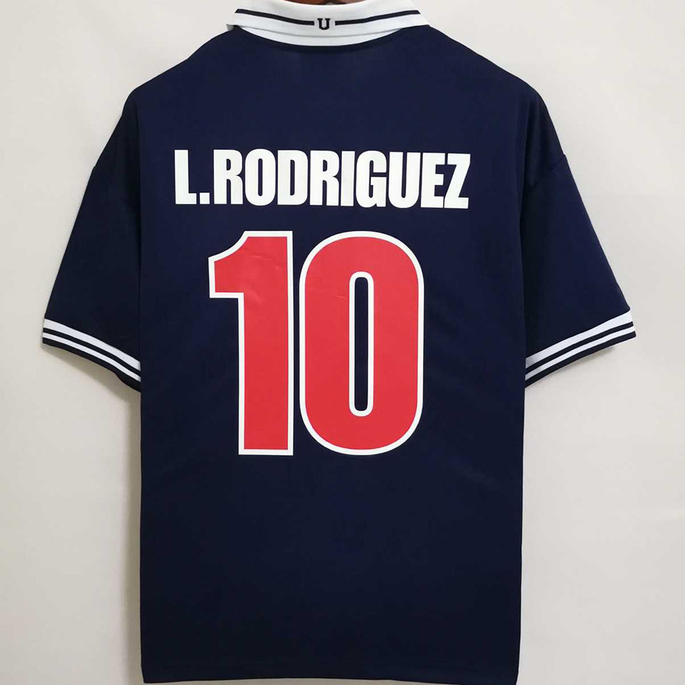 jersey 1998 universidad de chile local manga corta versión fan retro