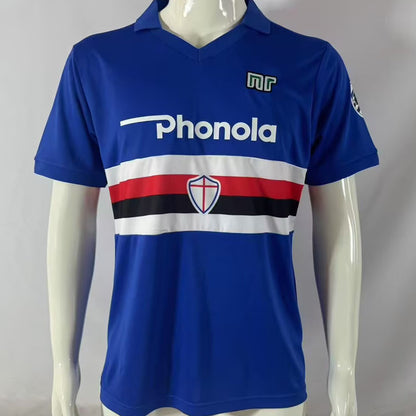 Jersey 1984/1988 Sampdoria Local Manga corta Versión Fan Retro