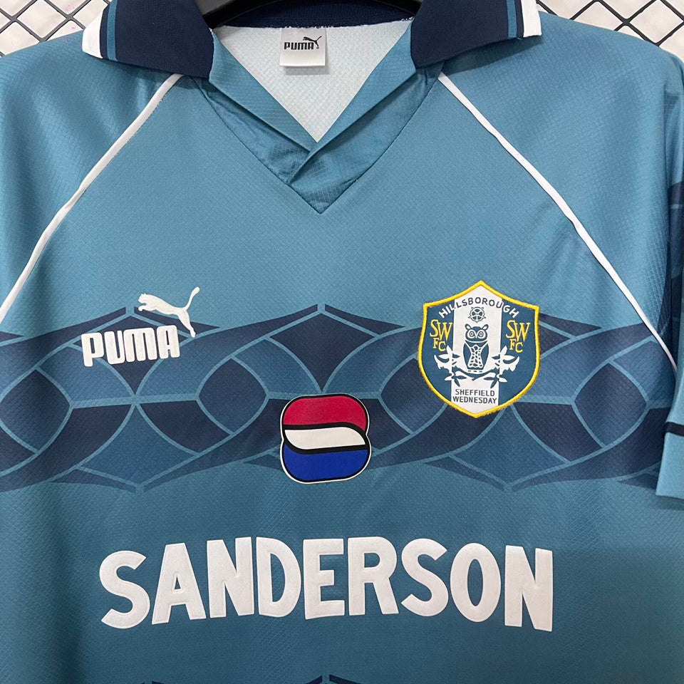 jersey 1997 sheffield wednesday visitante manga corta versión fan retro
