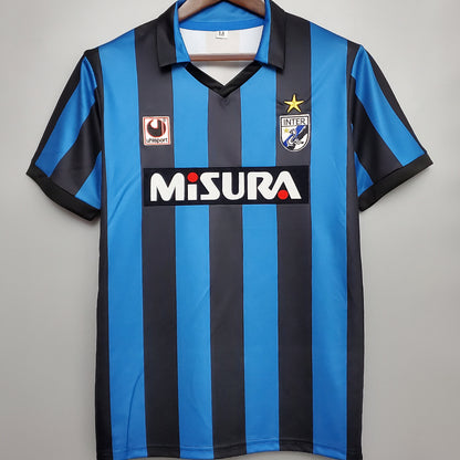Jersey 1988/90 Inter Milan Local Manga corta Versión Fan Retro