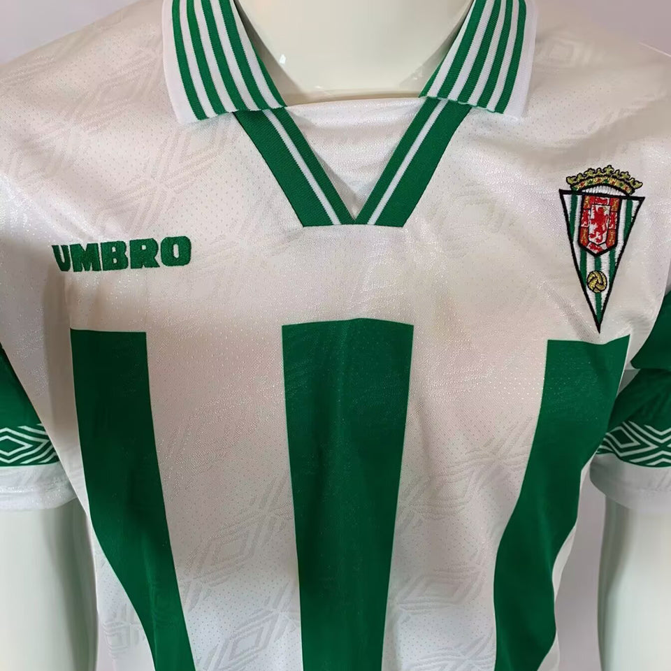 jersey 1996/97 córdoba local manga corta versión fan retro