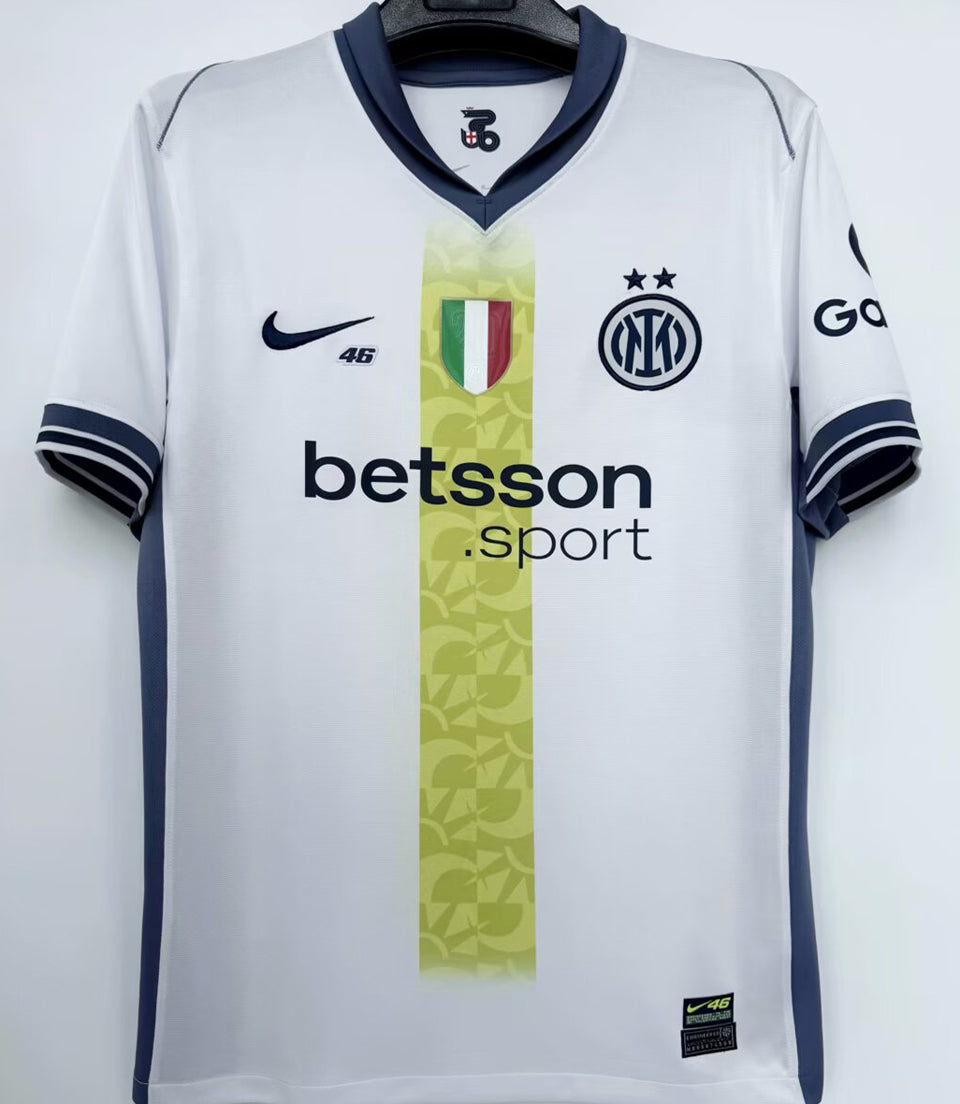 jersey 2024/25 inter milan visitante manga corta versión fan