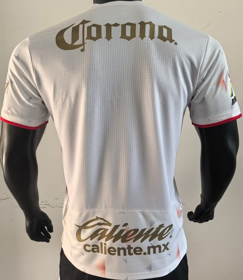 jersey 2025/26 deportivo toluca visitante manga corta versión jugador
