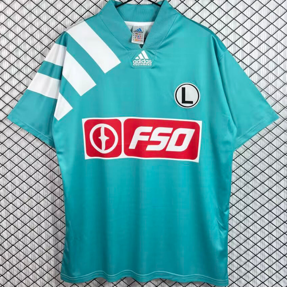 jersey 1994/1995 legia warsaw local manga corta versión fan