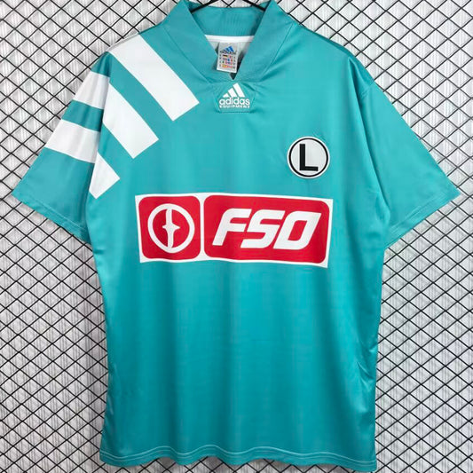 Jersey 1994/1995 Legia Warsaw Local Manga corta Versión Fan