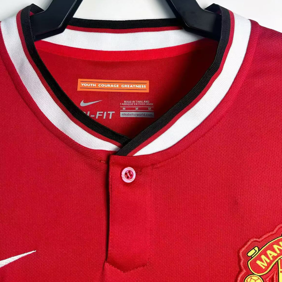 jersey 2014/2015 manchester united local manga corta versión fan retro