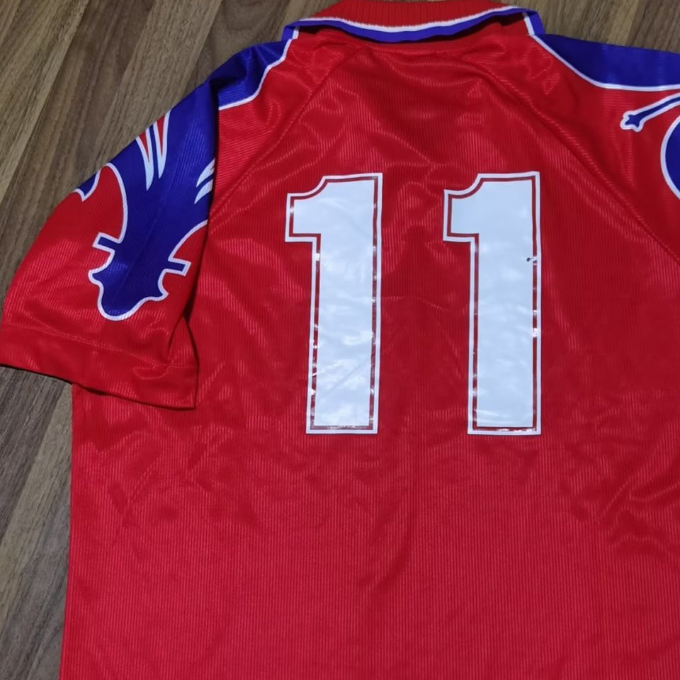 jersey 1995/96 acf fc visitante manga corta versión fan retro