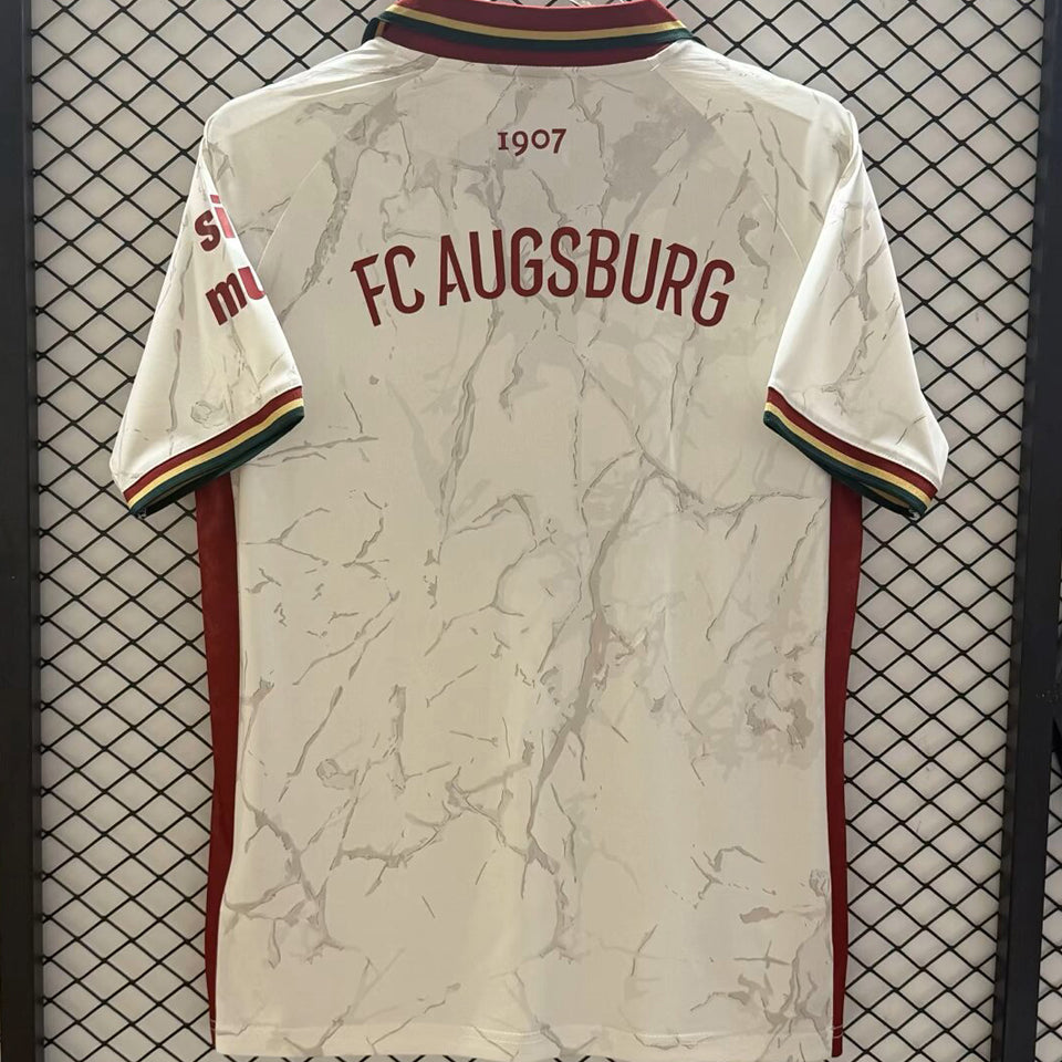 jersey 2026/27 fc augsburg local manga corta versión fan