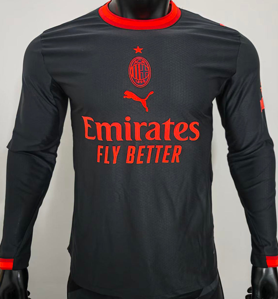 jersey 2026/27 ac milan tercero manga larga versión jugador