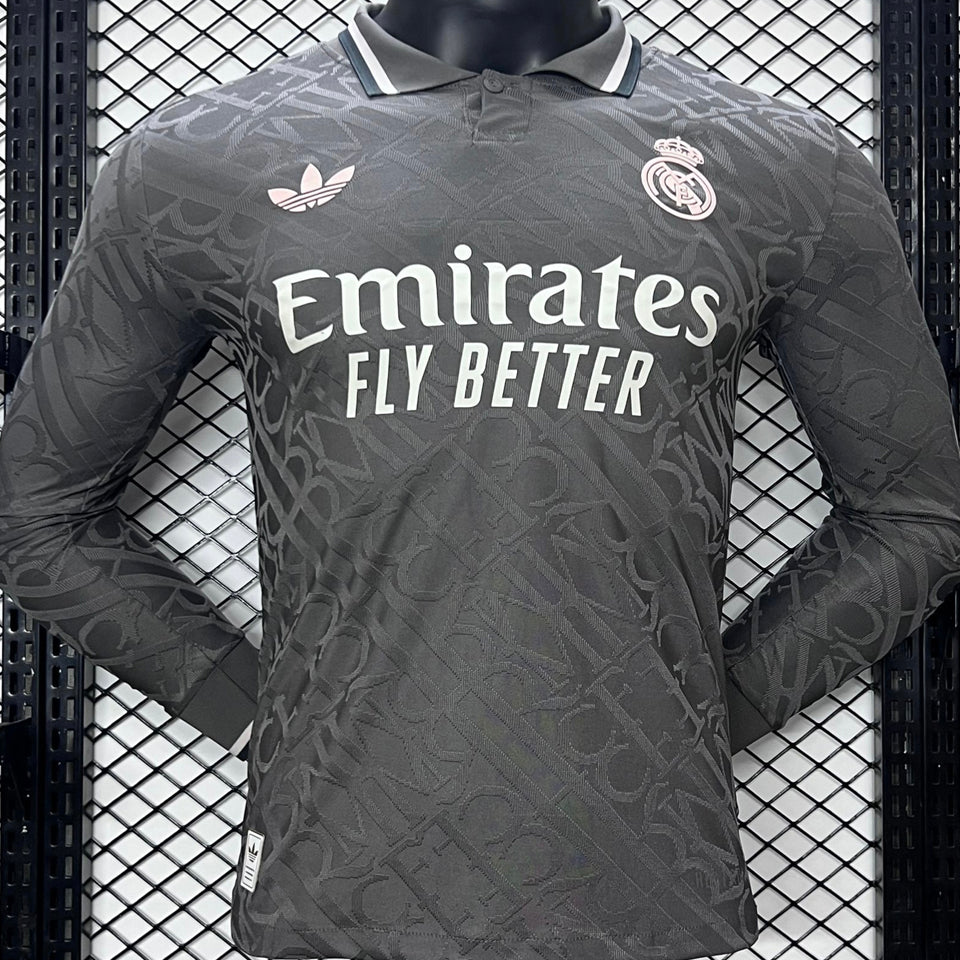jersey 2024/25 real madrid tercero manga larga versión jugador