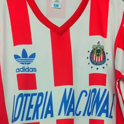 Jersey 1991/1992 Chivas Local Manga larga Versión Fan Retro