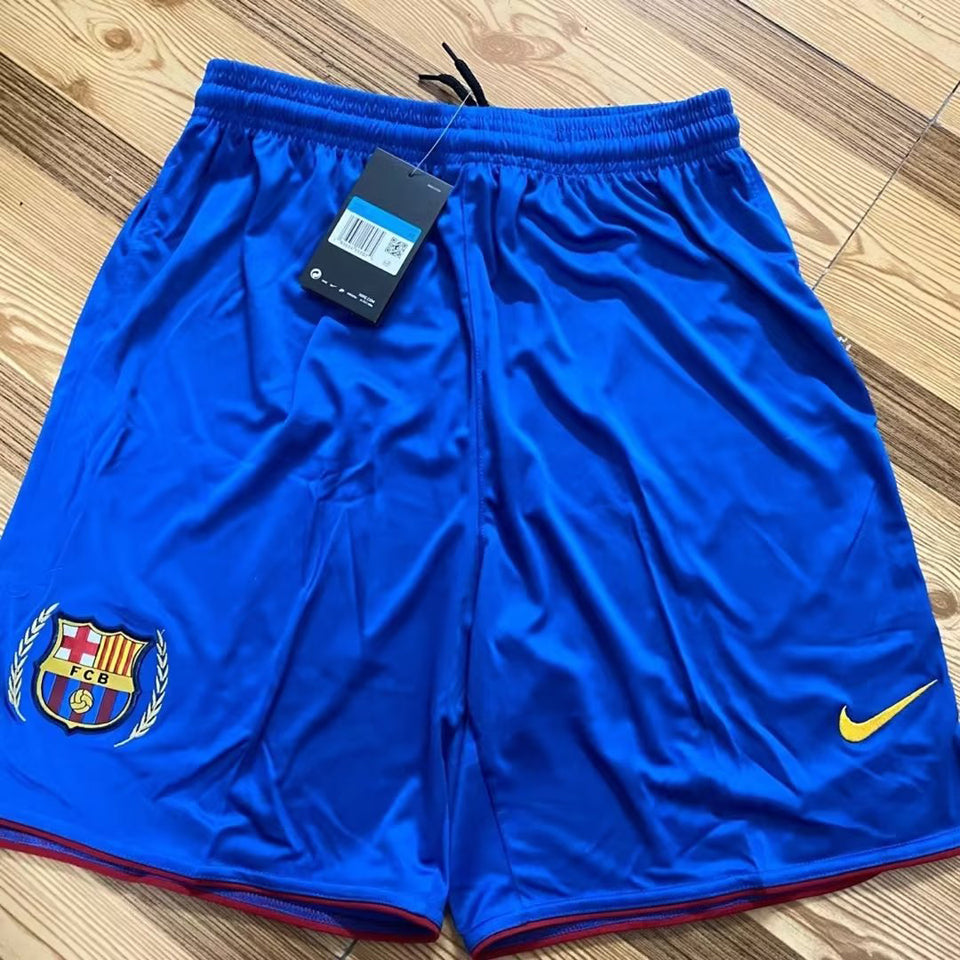 2007/08 Barcelona Local Versión Fan Shorts/ Pantalones Retro