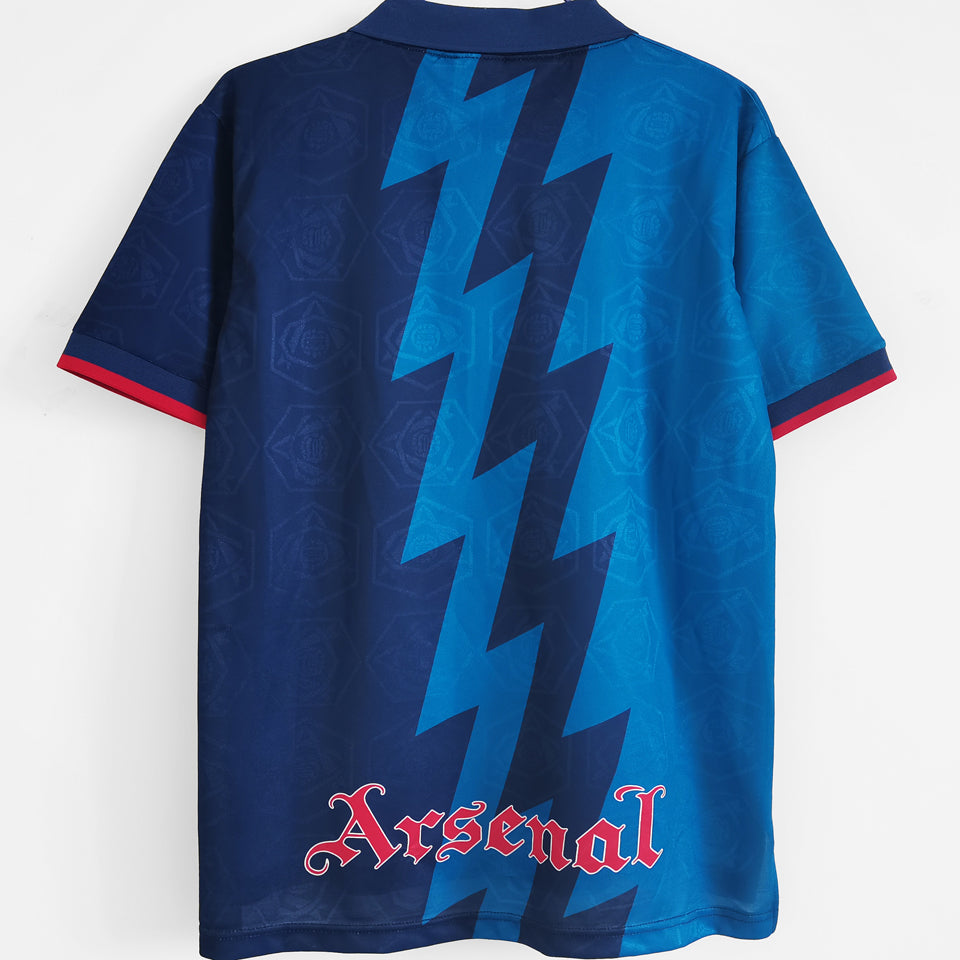 jersey 1995/96 arsenal visitante manga corta versión fan retro