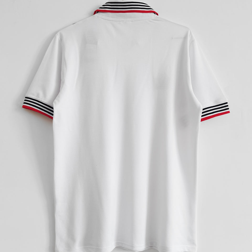 jersey 1975/1980 manchester united visitante manga corta versión fan retro