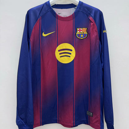 Jersey 2025/26 Barcelona Local Manga larga Versión Fan