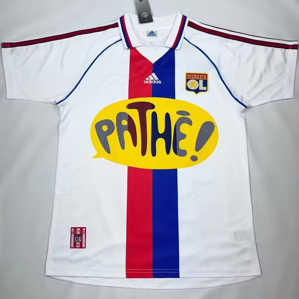 Jersey 2000/01 Lyon Local Manga corta Versión Fan Retro